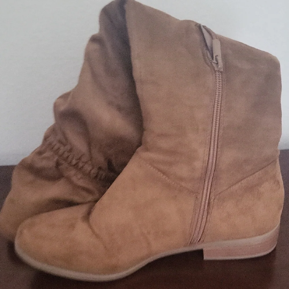 Lane Bryant Tall Slouch Over-the-Knee Boots in Brown